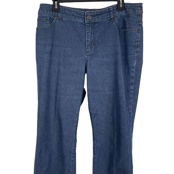 Chico's Platinum Women Mid Rise Straight Dnime Jeans Size 2 - Picture 5 of 6